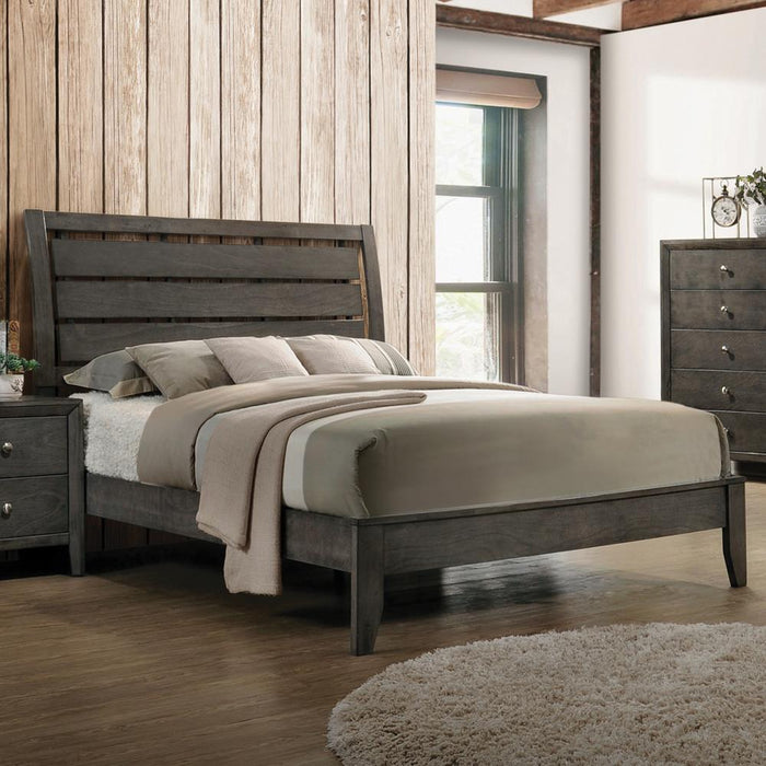 Serenity Twin Panel Bed Mod Grey image