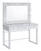 Umbridge 3-drawer Vanity with Lighting Chrome and White image