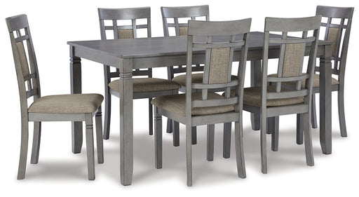 Jayemyer Dining Table and Chairs (Set of 7) image