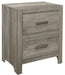 Homelegance Furniture Mandan 2 Drawer Nightstand in Weathered Gray 1910GY-4 image