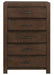 Erwan 5 Drawer Chest in Dark Walnut 1961-9 image