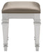 Homelegance Avondale Vanity Stool in Silver 1646-14 image