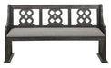 Arasina Bench with Curved Arms in Dark Pewter 5559N-14A image