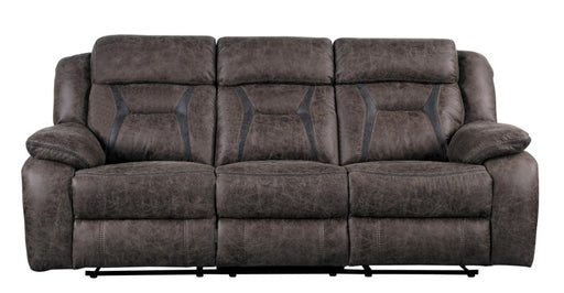 Homelegance Furniture Madrona Double Reclining Sofa in Dark Brown 9989DB-3 image