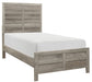 Homelegance Furniture Mandan Twin Panel Bed in Weathered Gray 1910GYT-1* image